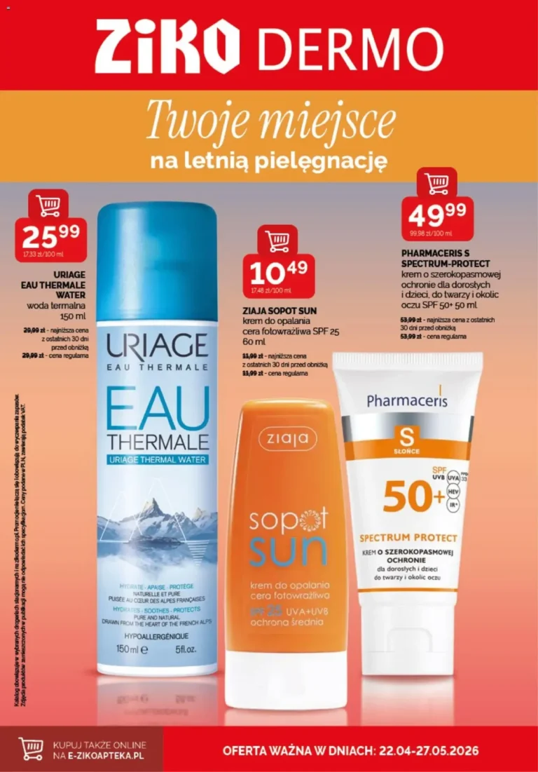 Ziko gazetka od 22.04.2026 – Super Promocje Sun od środy